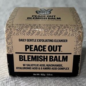 New peace out cleansing balm sealed in box